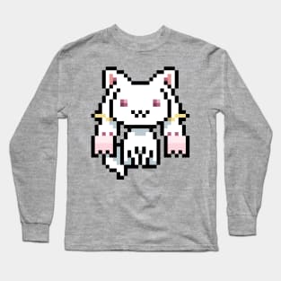 8-bit Kyubey Long Sleeve T-Shirt